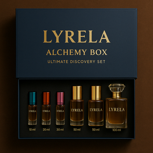 Lyrela Alchemy Box – Ultimate Discovery Set (5 Bottle Sizes)